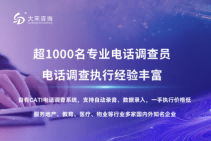 CATI 系统：大宋咨询的电话数据采集智能方案（市场调查）​